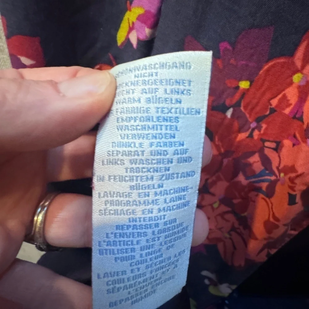 Boden silk floral roll collar midi dress US10 - Picture 11 of 12